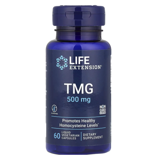 LIFE EXTENSION TMG 500 mg, 60 liquid vcaps